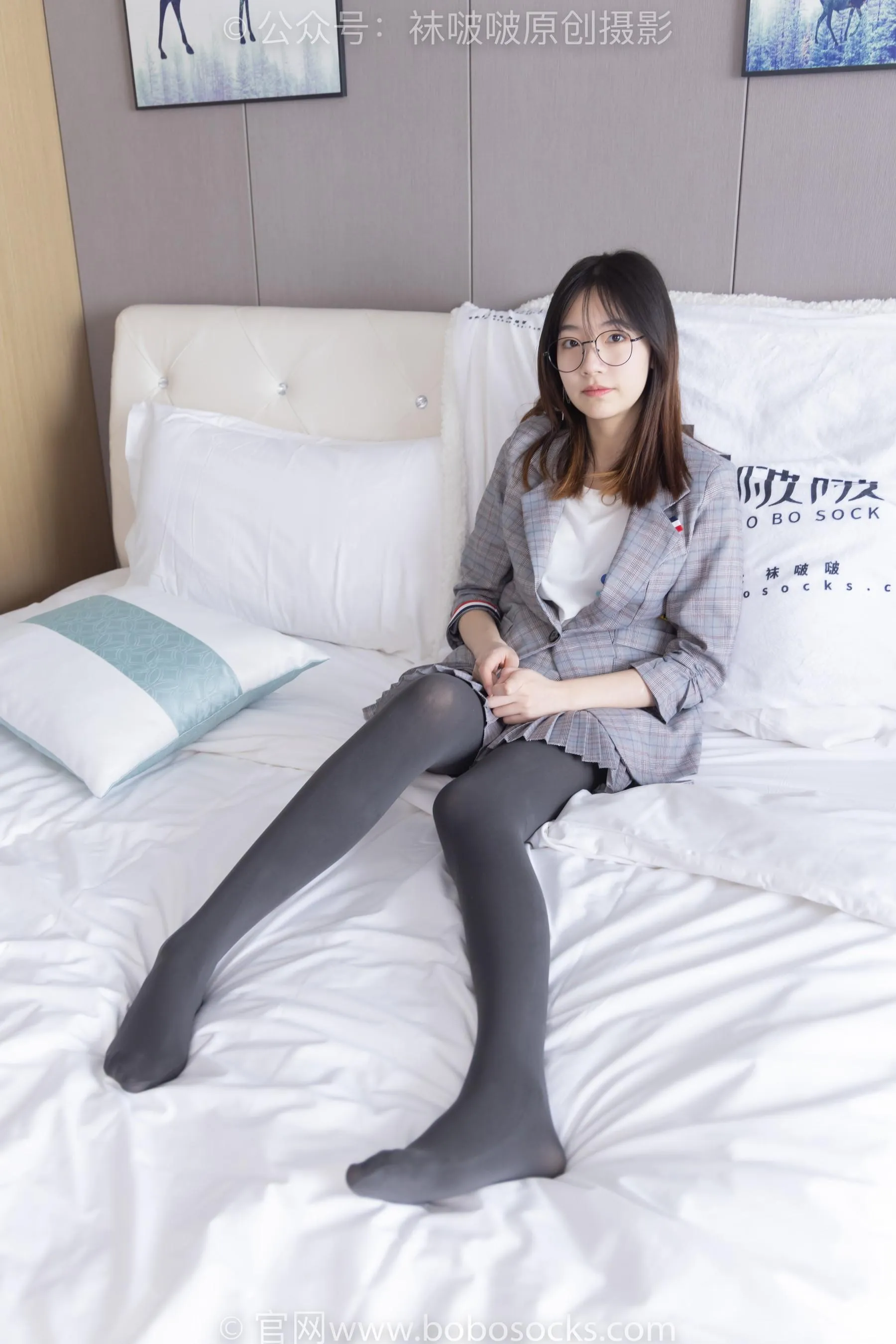 [BoBoSocks袜啵啵]NO.210 小甜豆-皮鞋、厚灰丝、ol装[23] [53P]插图6